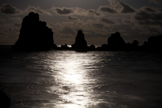 La Pointe des Chateaux : la nuit à la pleine lune